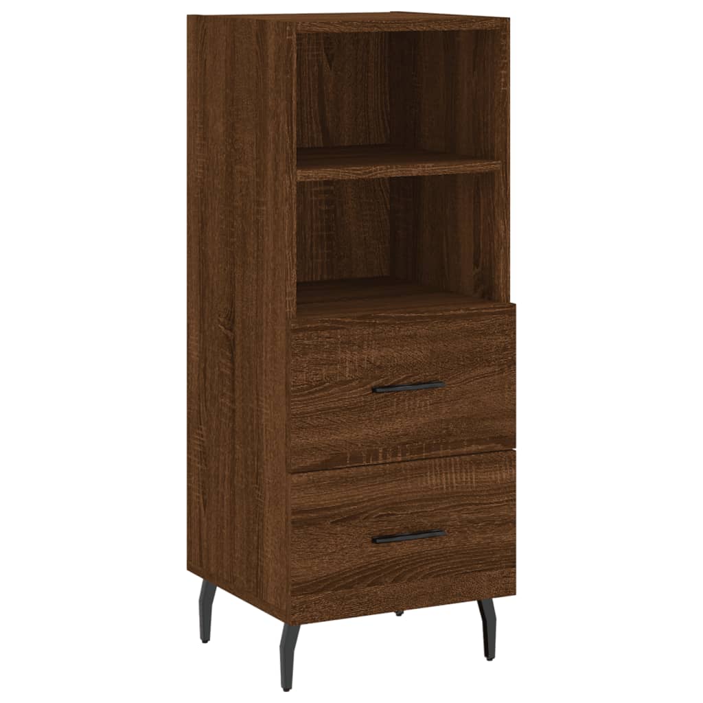 Buffet 34,5x34x90 cm en bois travaillé