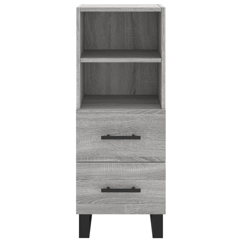 Dressoir 34,5x34x90 cm bewerkt hout bruin eikenkleur