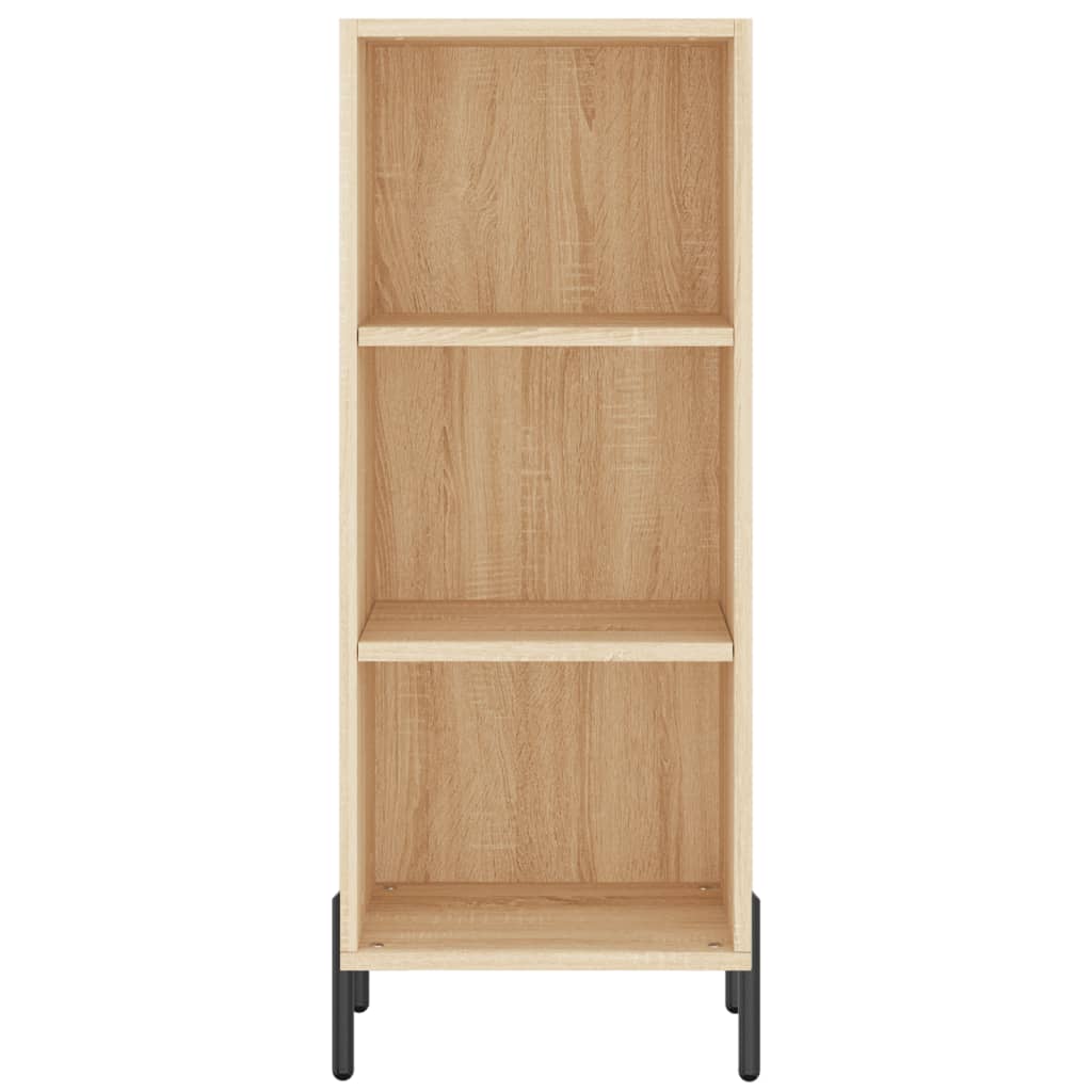 Dressoir 34,5x32,5x90 cm bewerkt hout eikenkleurig