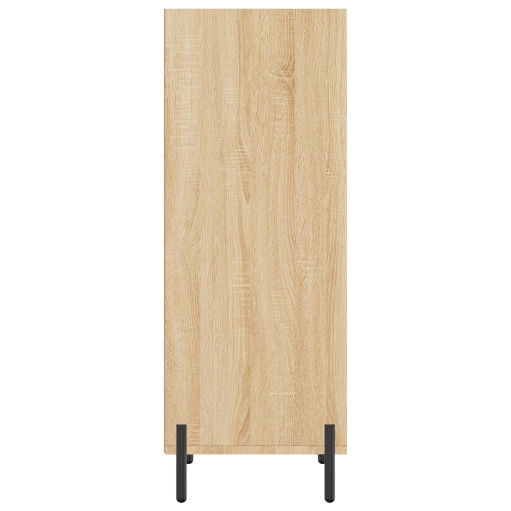 Dressoir 34,5x32,5x90 cm bewerkt hout eikenkleurig