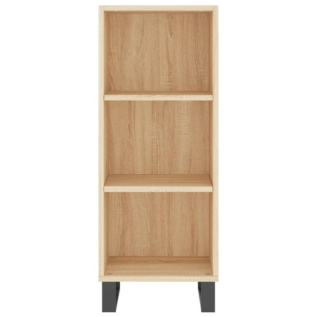 Dressoir 34,5x32,5x90 cm bewerkt hout eikenkleurig