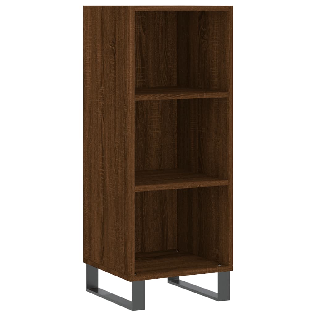 Dressoir 34,5x32,5x90 cm bewerkt hout eikenkleurig