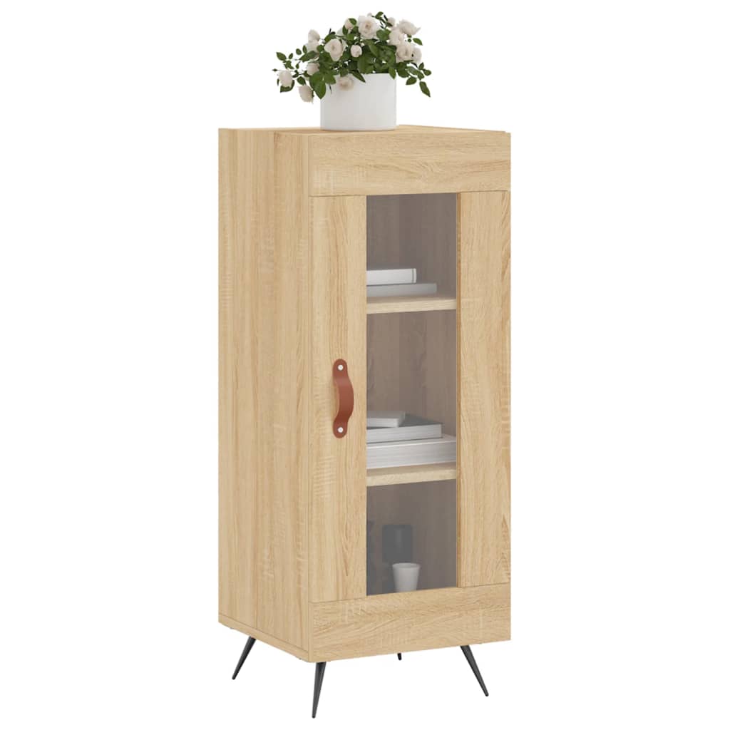 Buffet 34,5x34x90 cm en bois travaillé