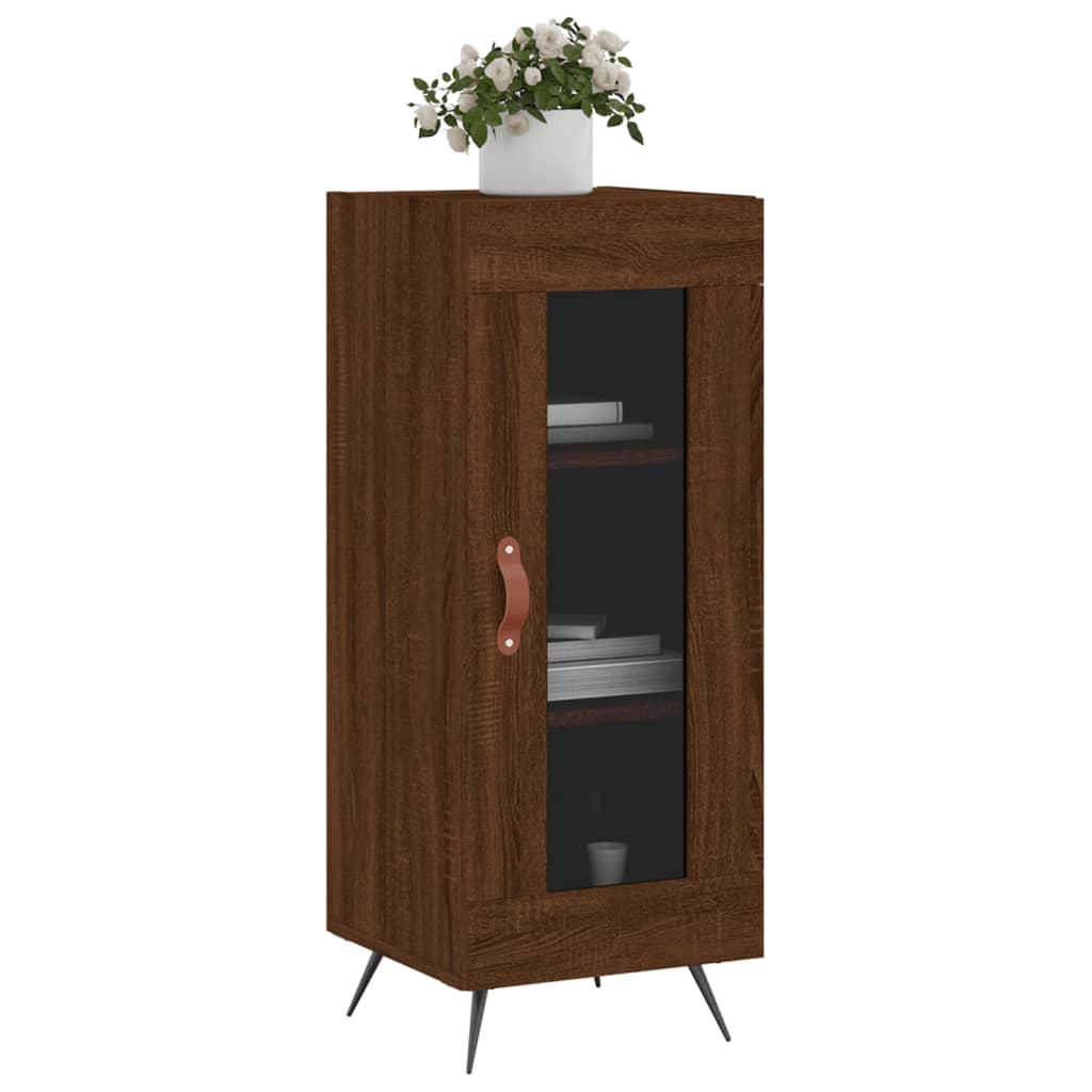 Buffet 34,5x34x90 cm en bois travaillé