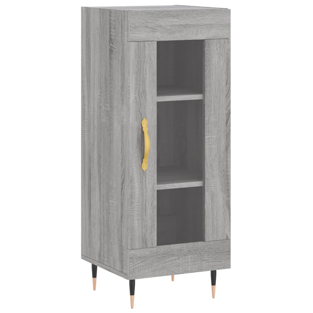 Dressoir 34,5x34x90 cm bewerkt hout bruin eikenkleur