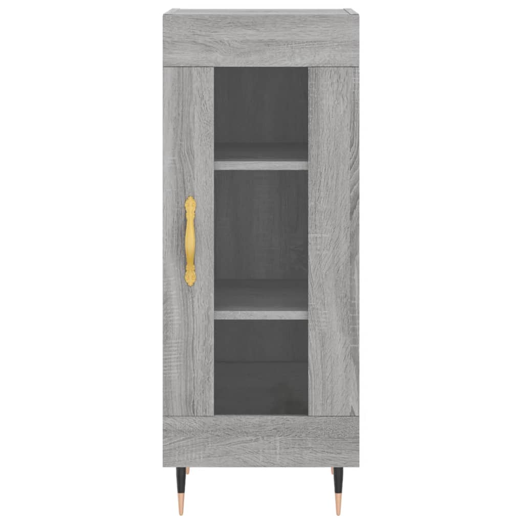 Dressoir 34,5x34x90 cm bewerkt hout bruin eikenkleur