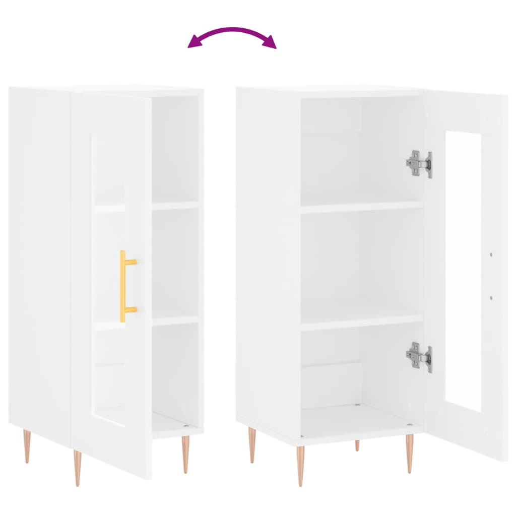 Buffet 34,5x34x90 cm en bois travaillé