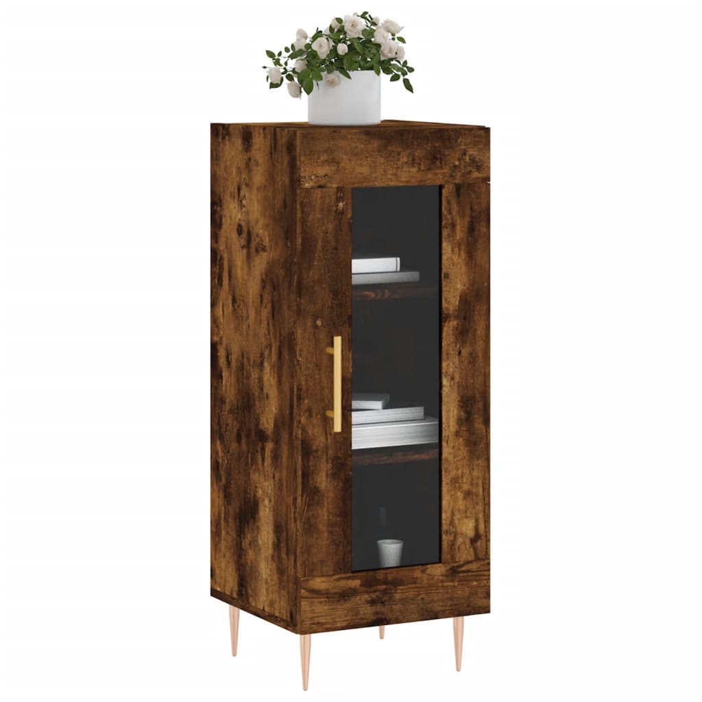 Buffet 34,5x34x90 cm en bois travaillé