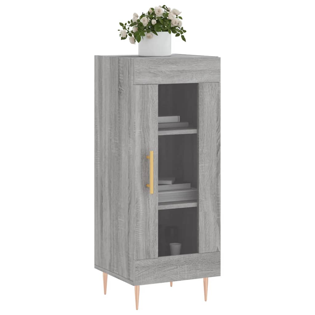 Buffet 34,5x34x90 cm en bois travaillé