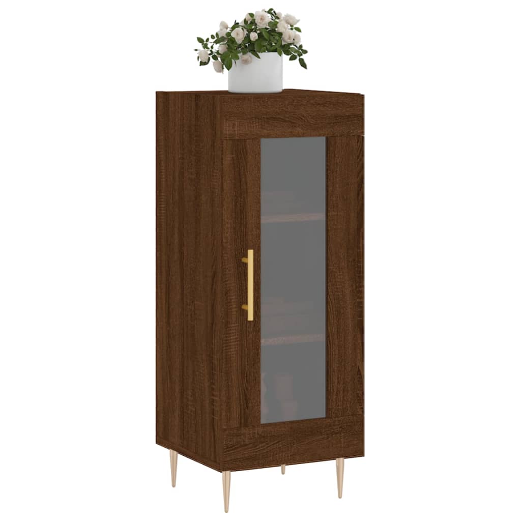 Buffet 34,5x34x90 cm en bois travaillé