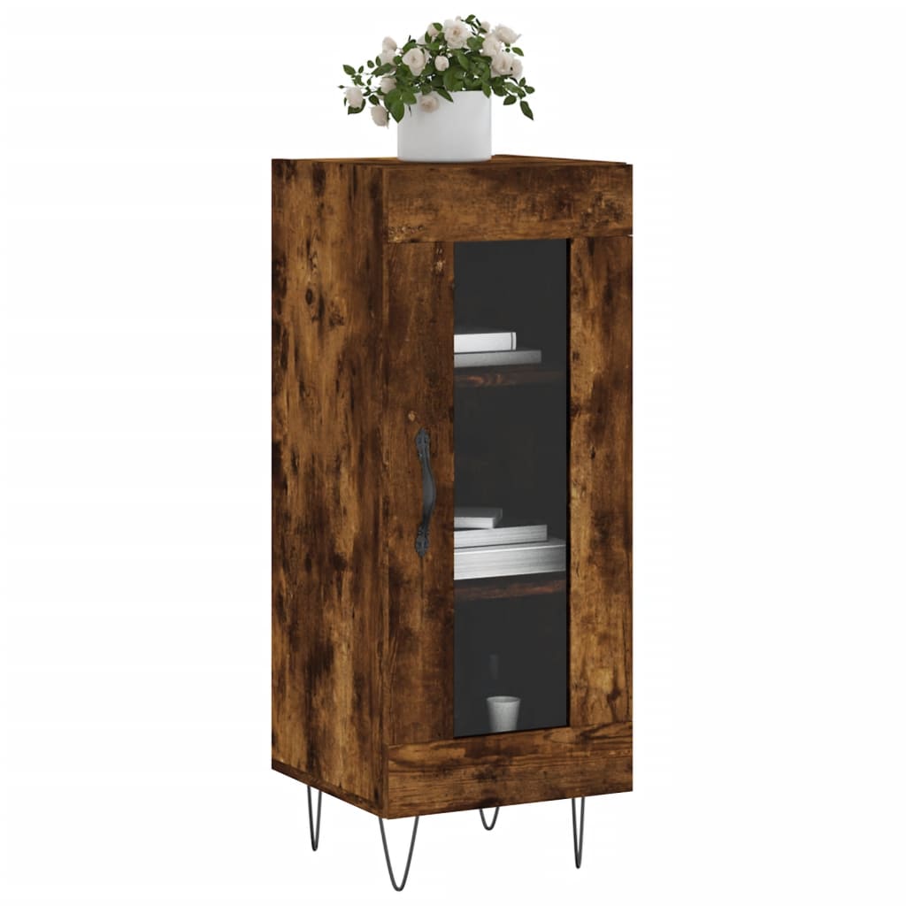 Buffet 34,5x34x90 cm en bois travaillé