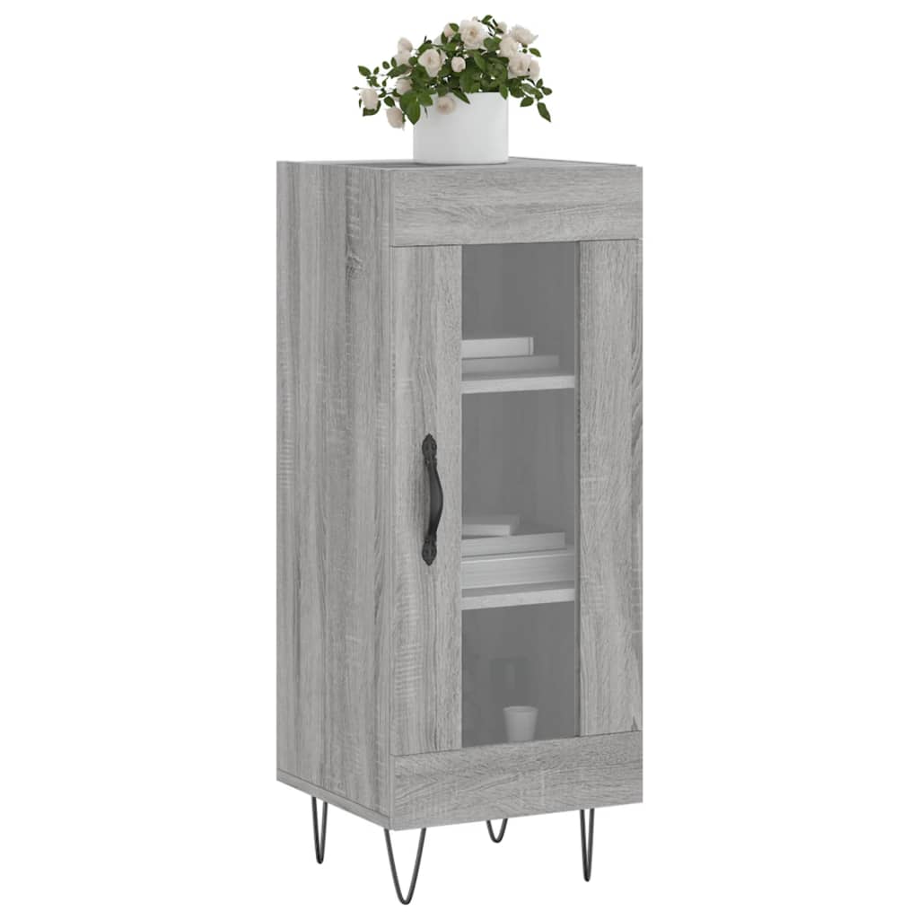 Buffet 34,5x34x90 cm en bois travaillé