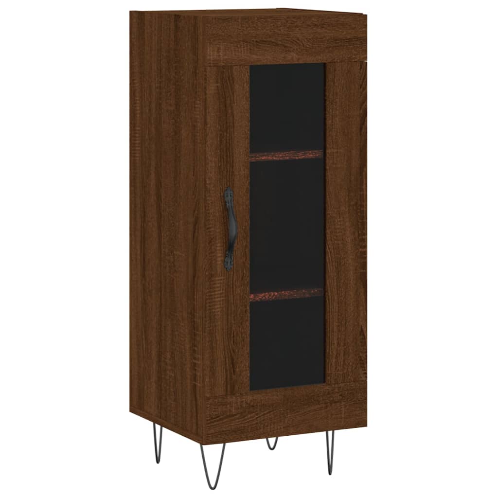 Buffet 34,5x34x90 cm en bois travaillé