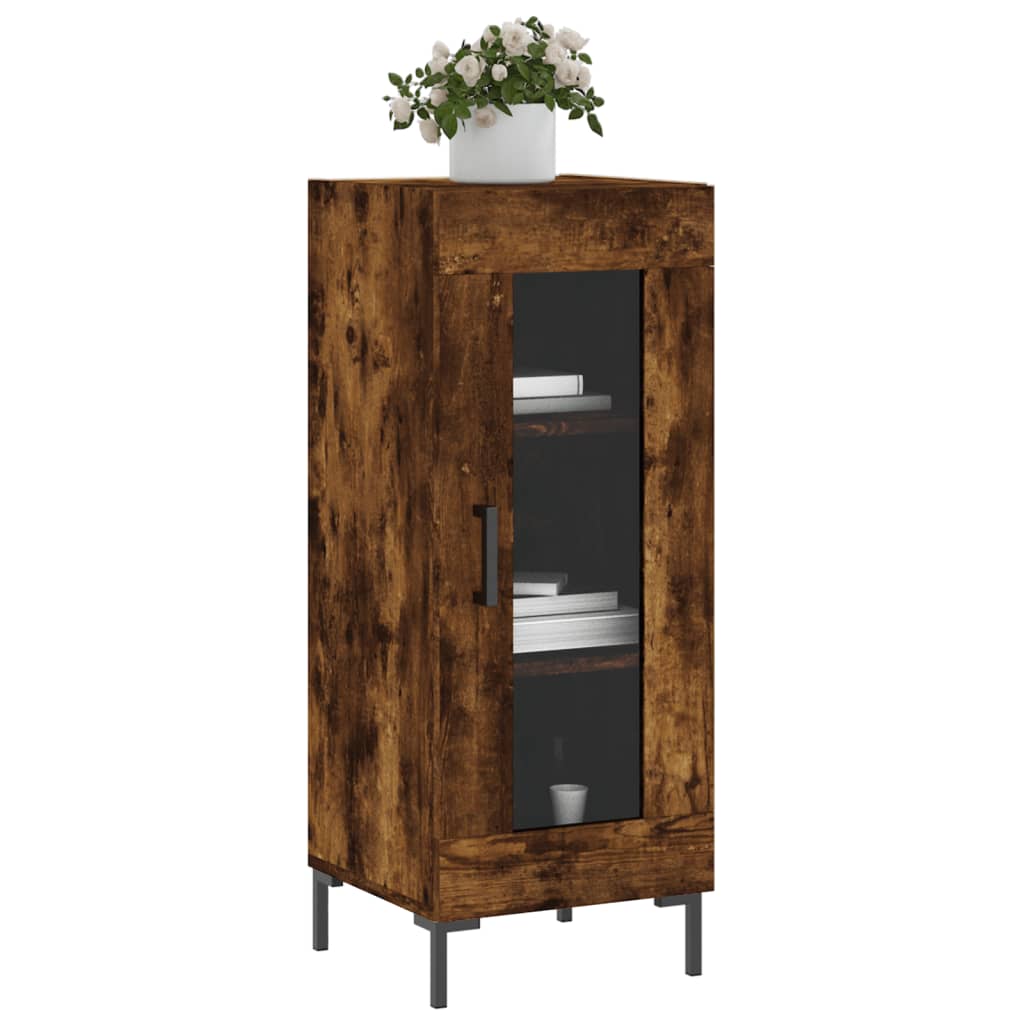 Buffet 34,5x34x90 cm en bois travaillé