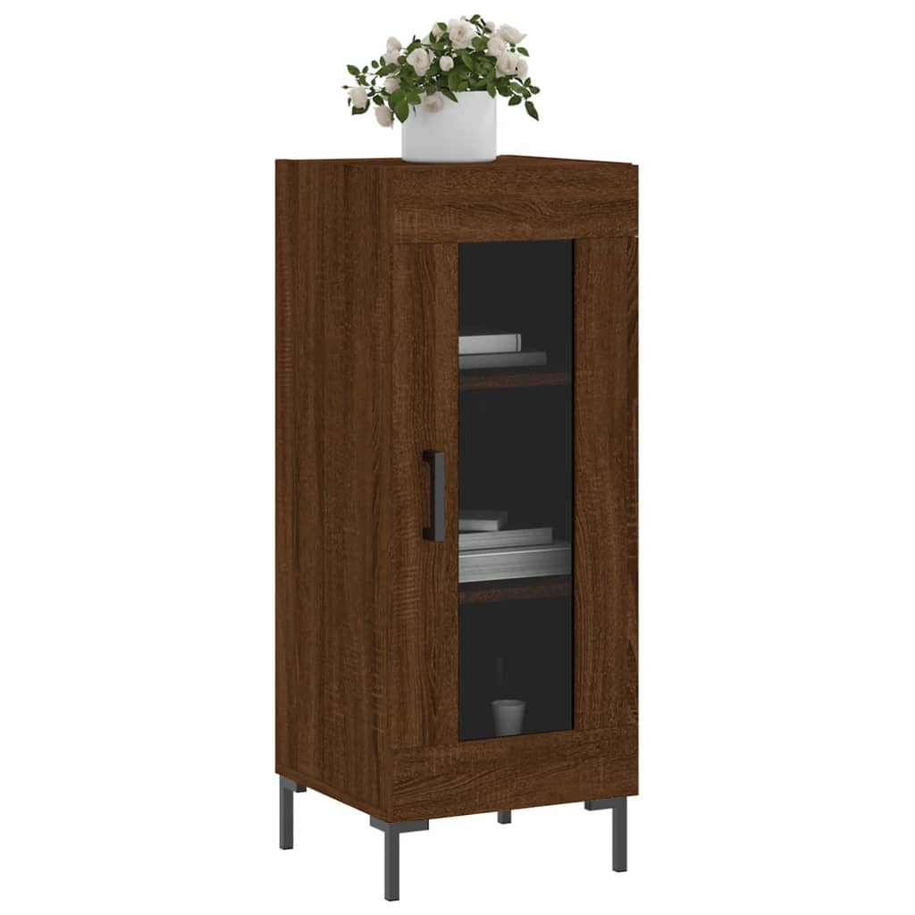 Buffet 34,5x34x90 cm en bois travaillé