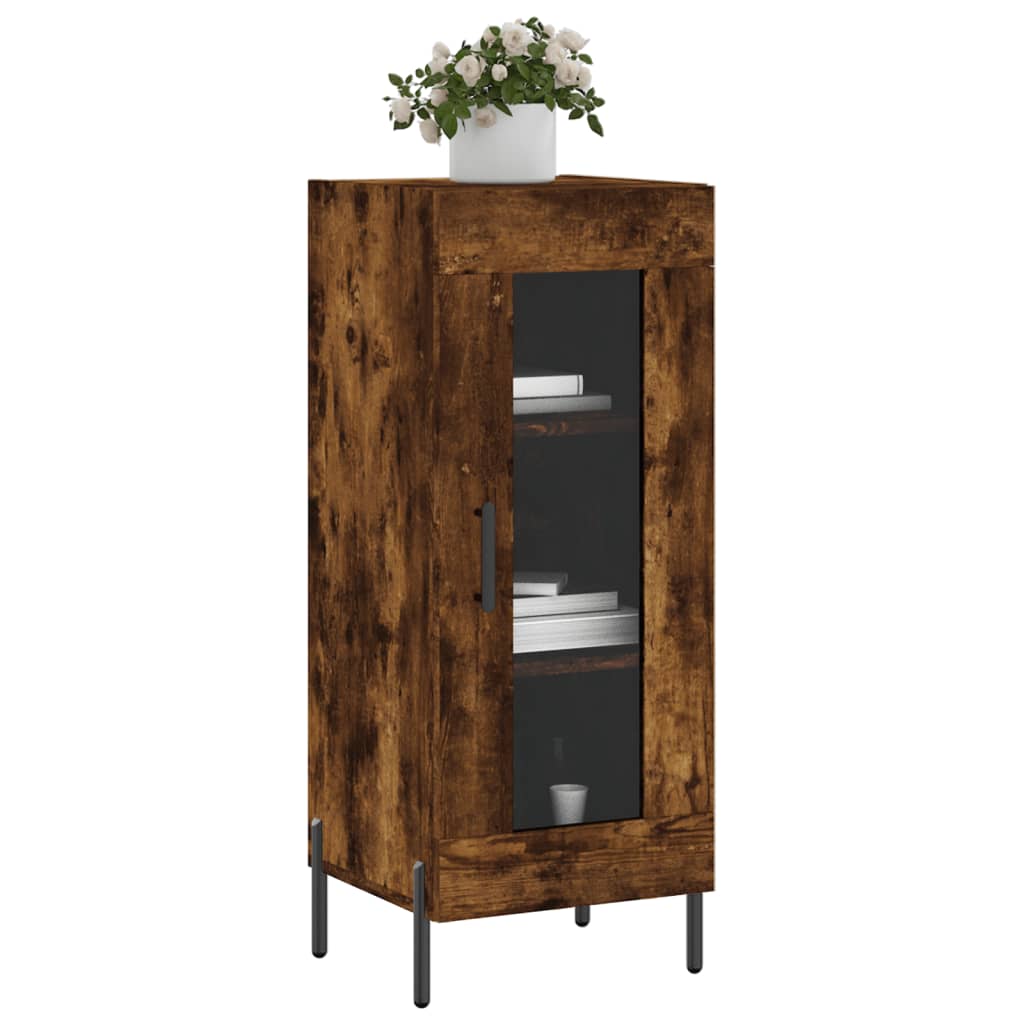 Buffet 34,5x34x90 cm en bois travaillé