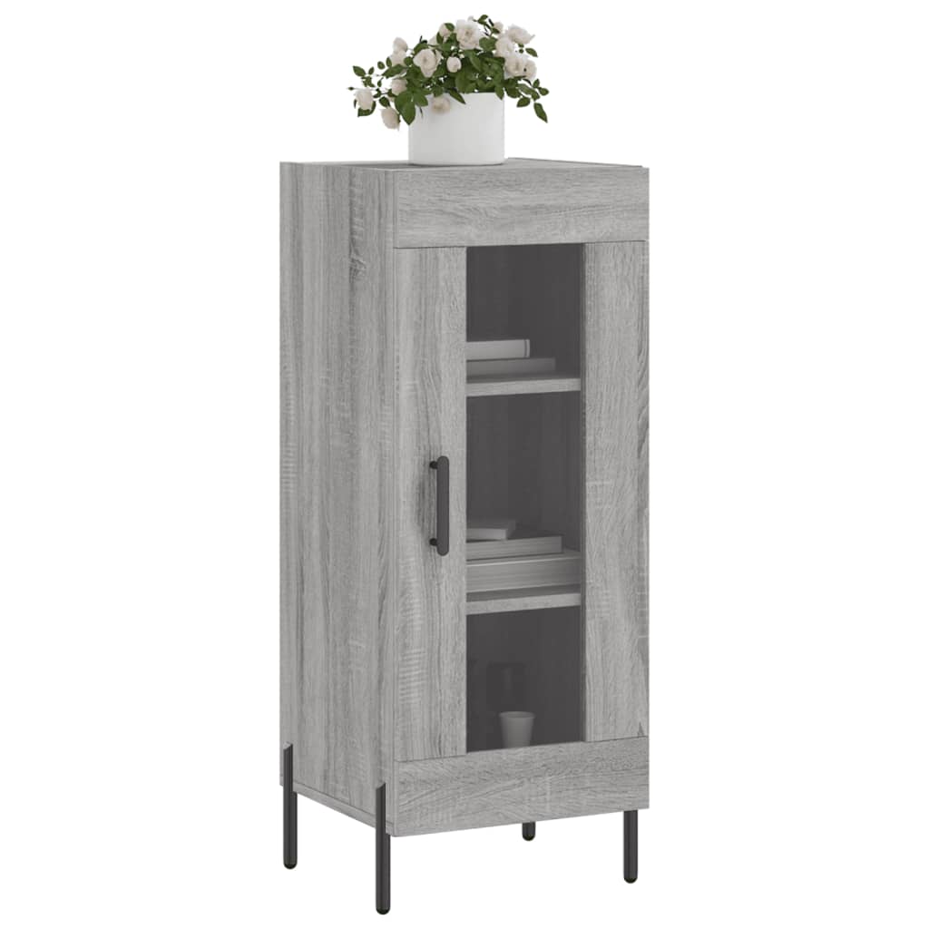 Buffet 34,5x34x90 cm en bois travaillé