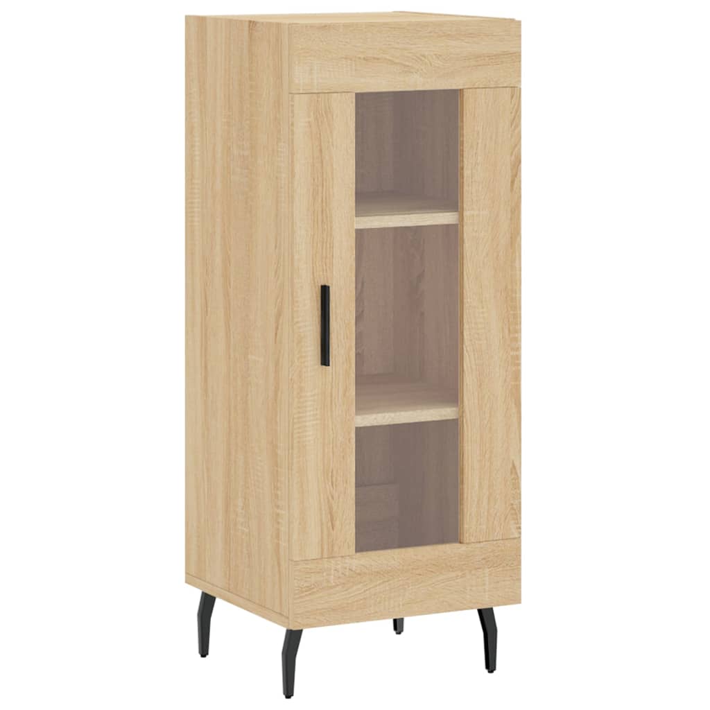 Buffet 34,5x34x90 cm en bois fini couleur chêne marron