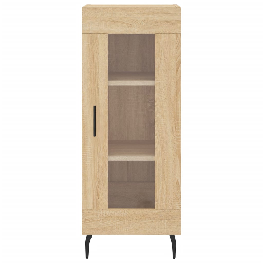 Dressoir 34,5x34x90 cm bewerkt hout bruin eikenkleur