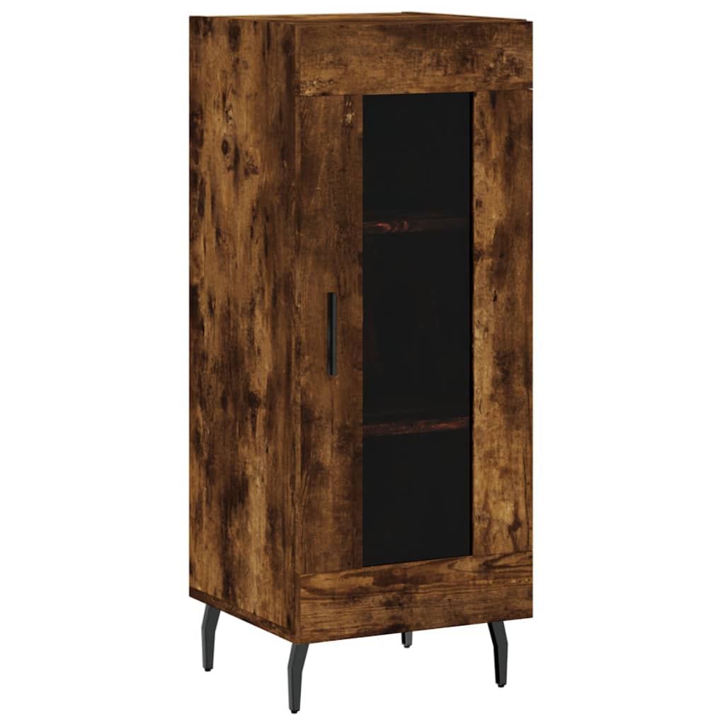 Buffet 34,5x34x90 cm en bois fini couleur chêne marron