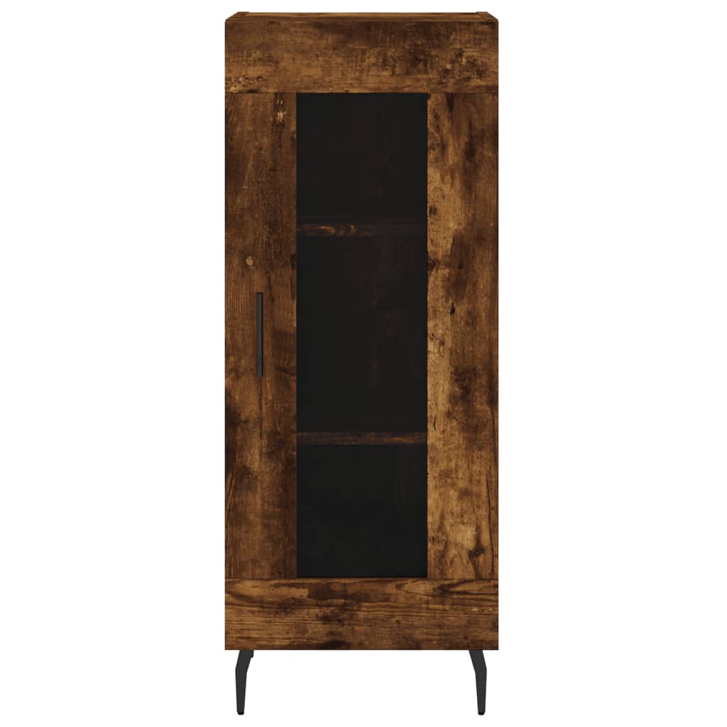 Buffet 34,5x34x90 cm en bois fini couleur chêne marron