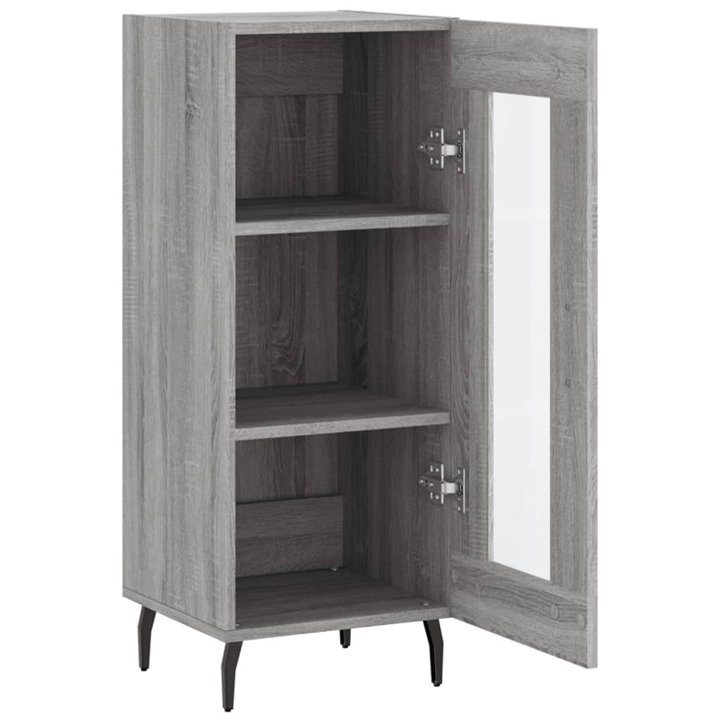 Dressoir 34,5x34x90 cm bewerkt hout bruin eikenkleur