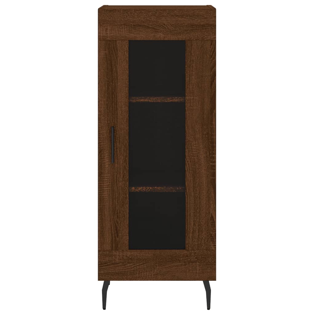 Buffet 34,5x34x90 cm en bois fini couleur chêne marron