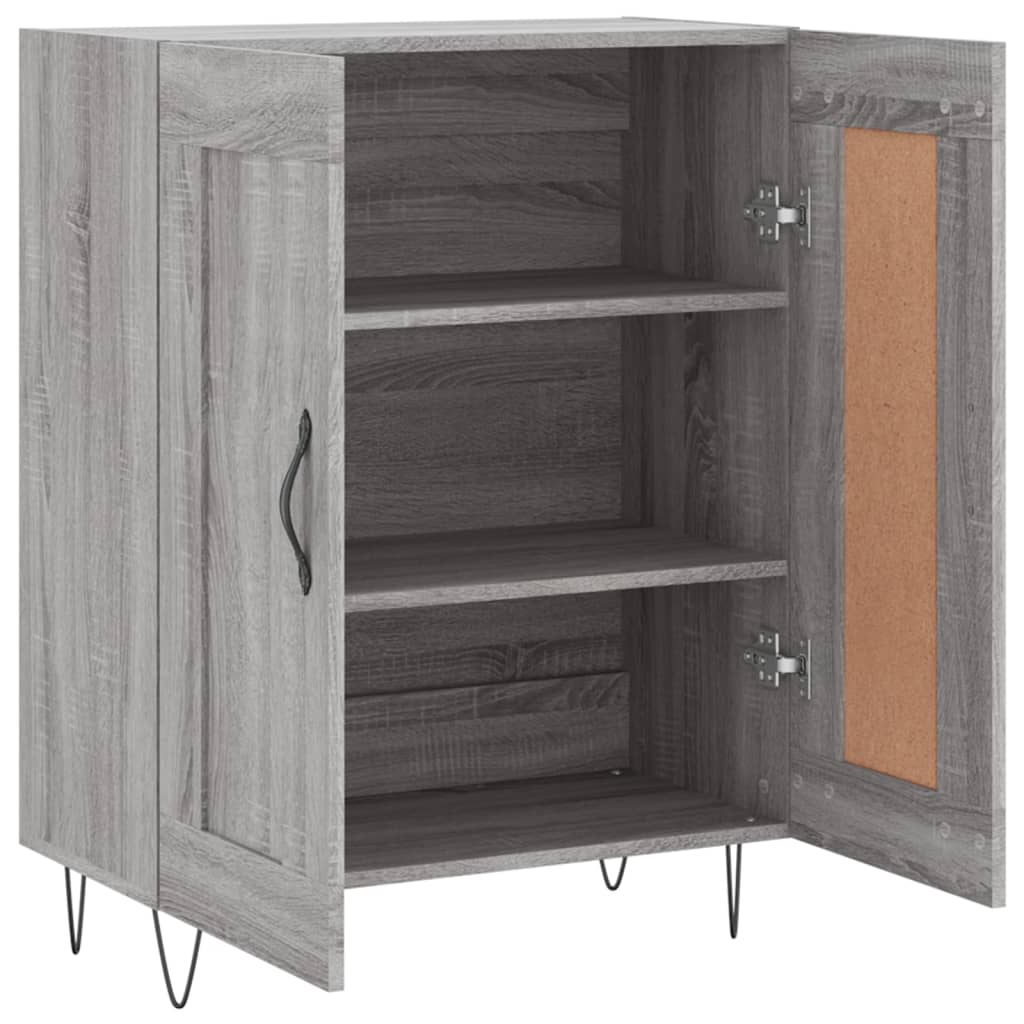 Dressoir 69,5x34x90 cm bewerkt hout bruin eikenkleur