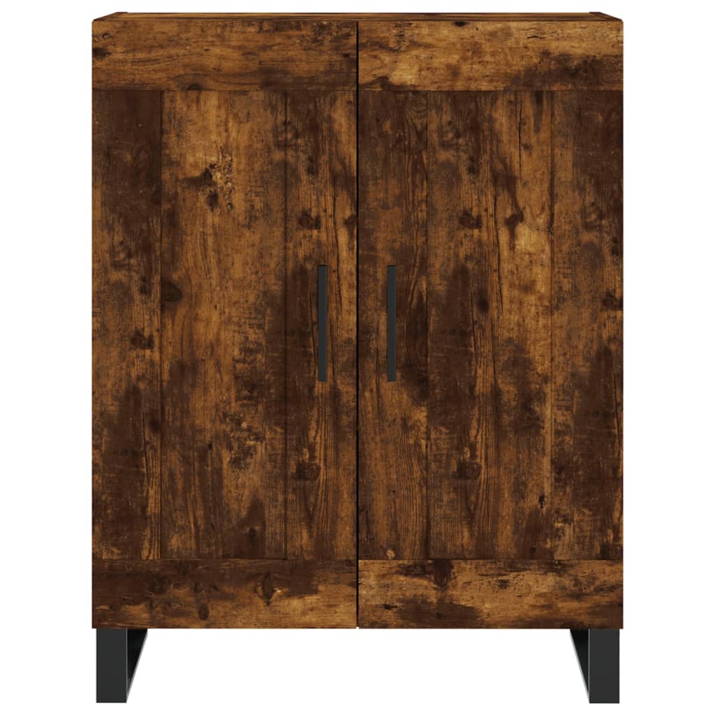 Buffet 69,5x34x90 cm en bois fini couleur chêne marron