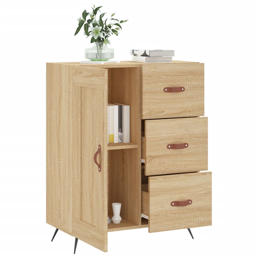 Buffet 69,5x34x90 cm en bois travaillé