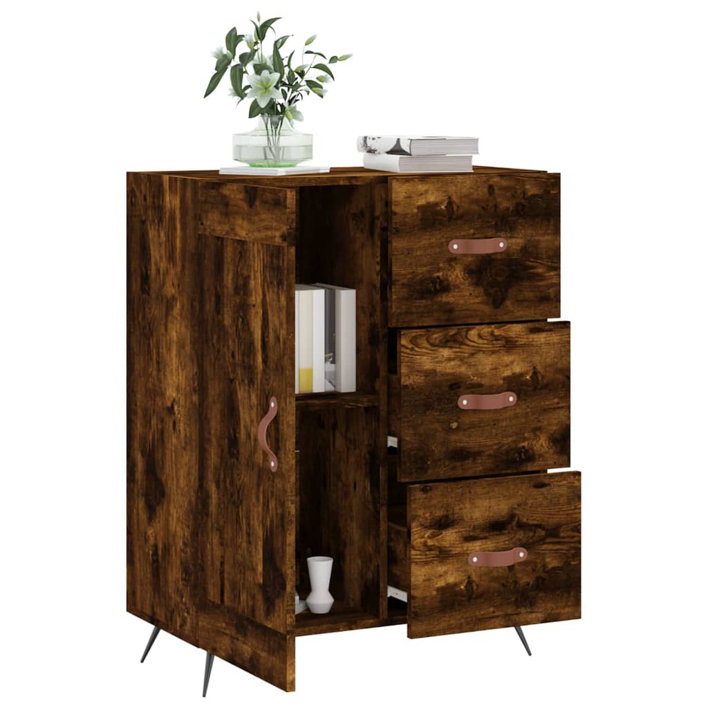 Buffet 69,5x34x90 cm en bois travaillé