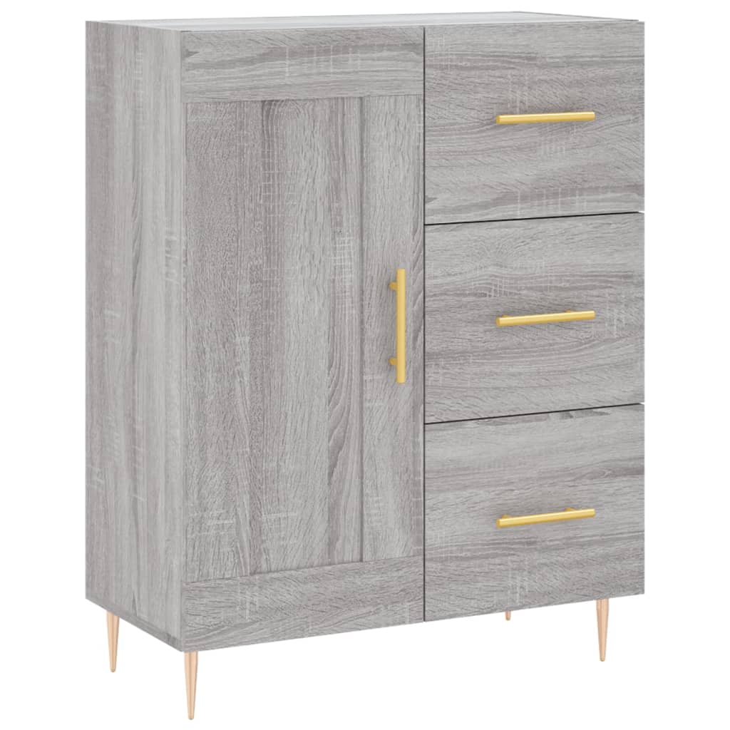 Dressoir 69,5x34x90 cm bewerkt hout eikenkleurig