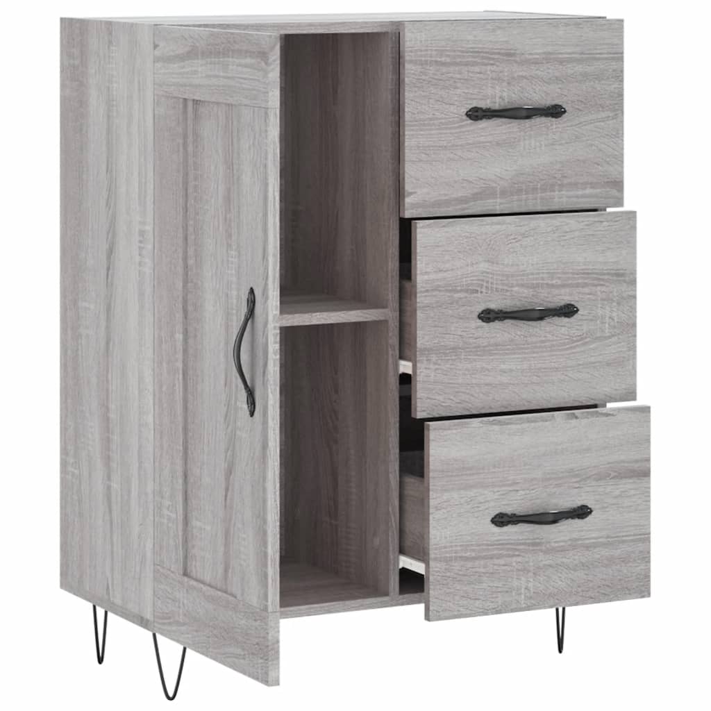 Dressoir 69,5x34x90 cm bewerkt hout eikenkleurig