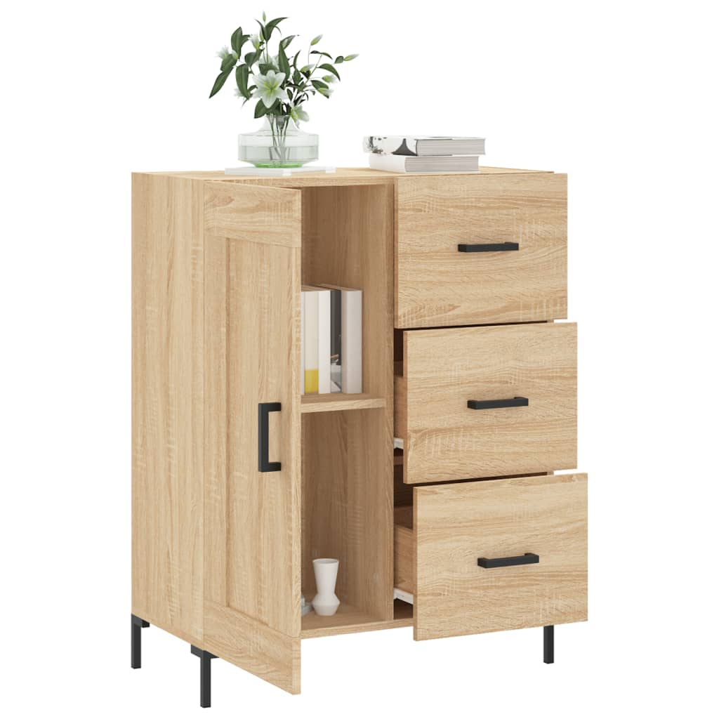 Buffet 69,5x34x90 cm en bois travaillé