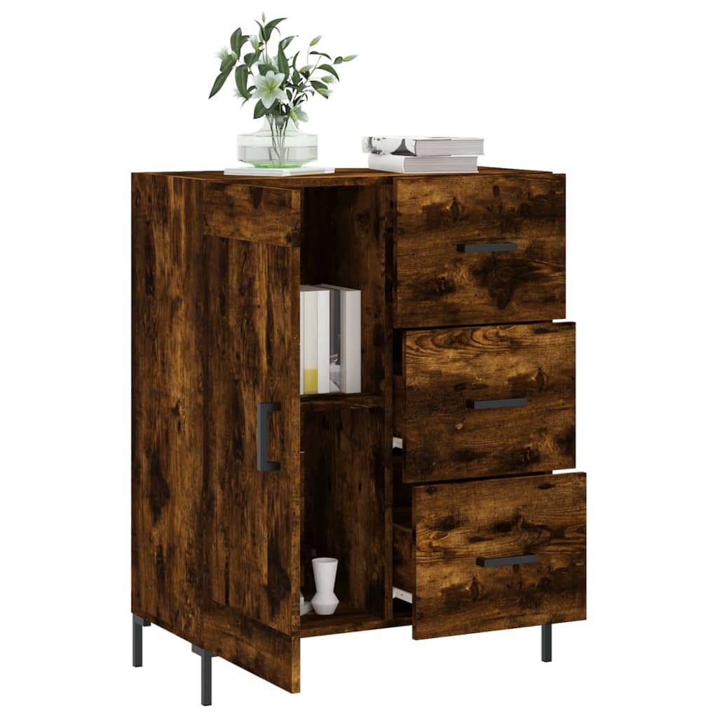 Buffet 69,5x34x90 cm en bois travaillé