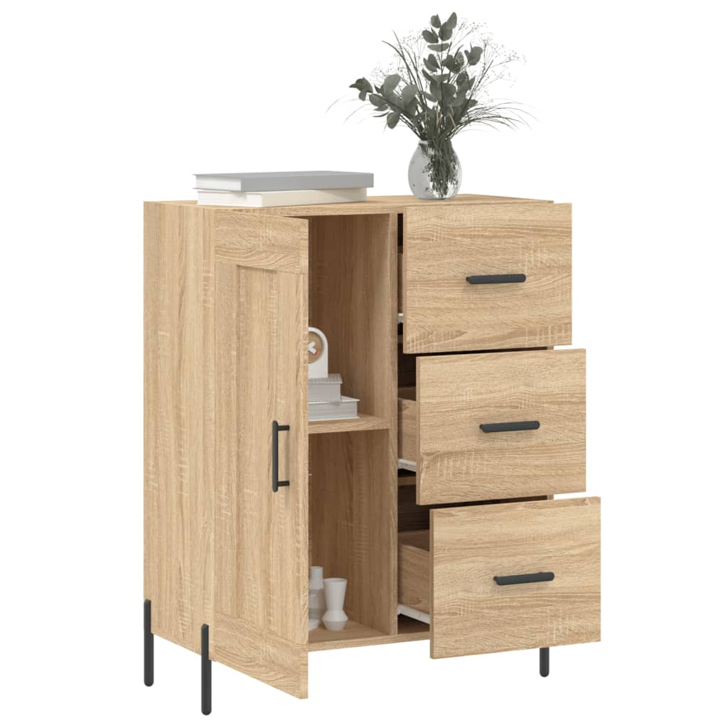 Buffet 69,5x34x90 cm en bois travaillé