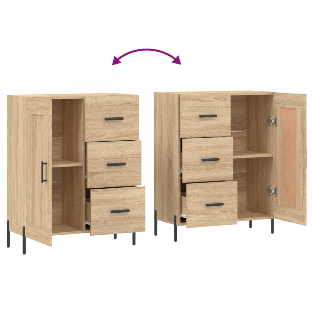 Dressoir 69,5x34x90 cm bewerkt hout