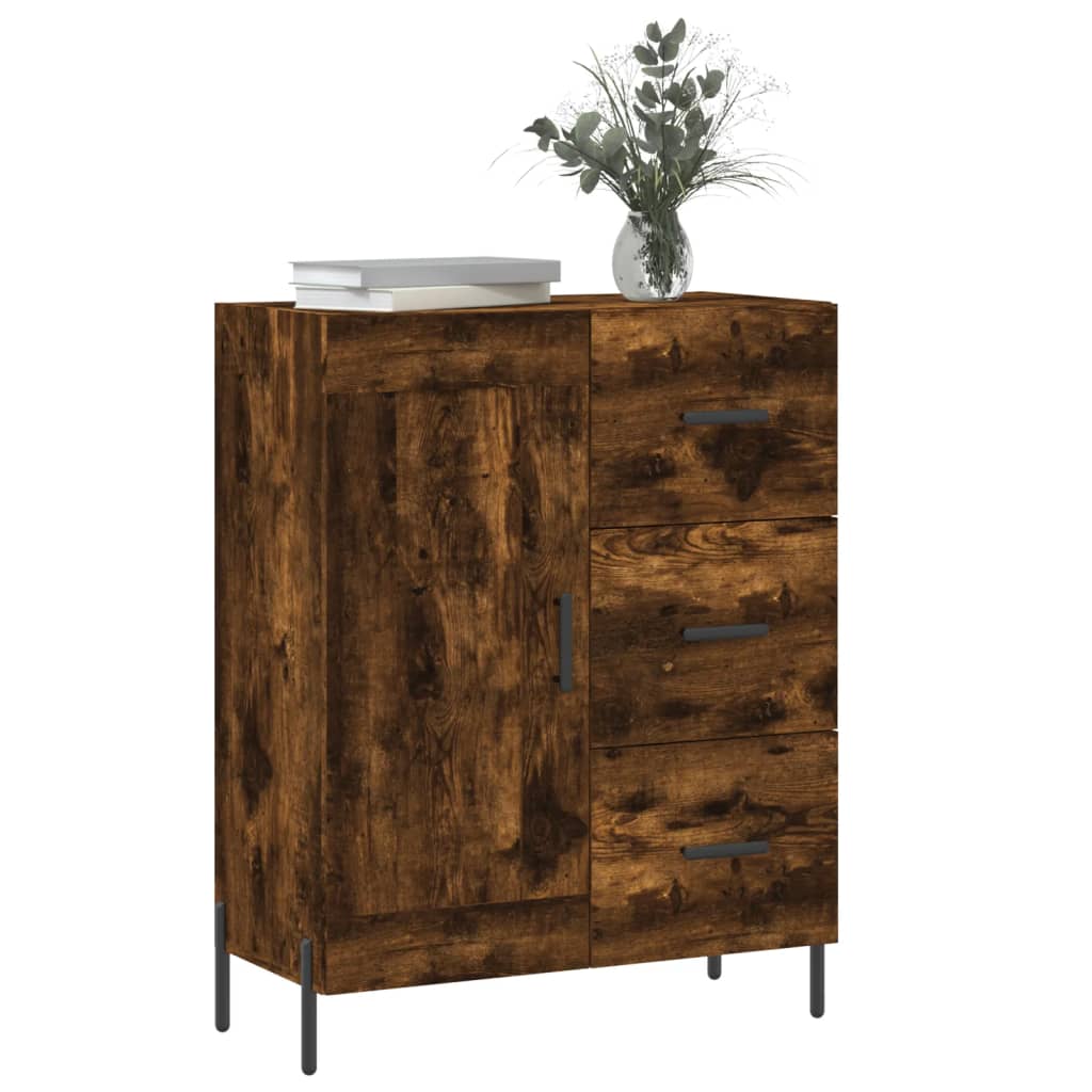 Buffet 69,5x34x90 cm en bois travaillé