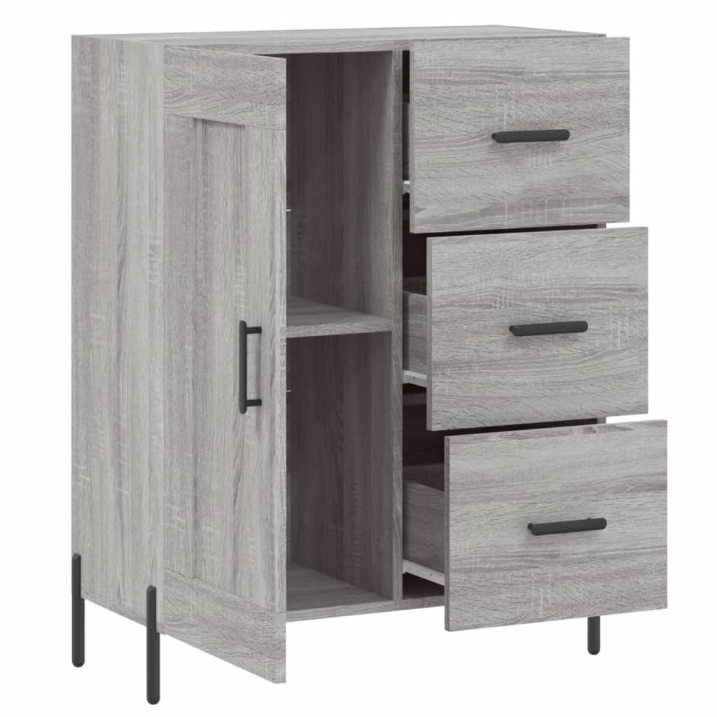 Dressoir 69,5x34x90 cm bewerkt hout