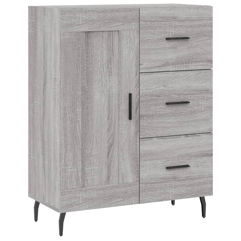 Dressoir 69,5x34x90 cm bewerkt hout bruin eikenkleur