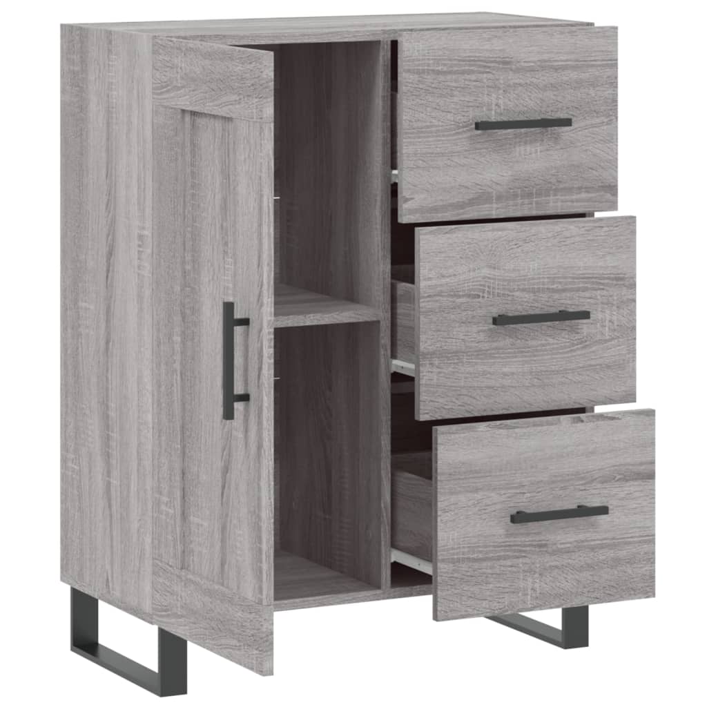 Dressoir 69,5x34x90 cm bewerkt hout eikenkleurig