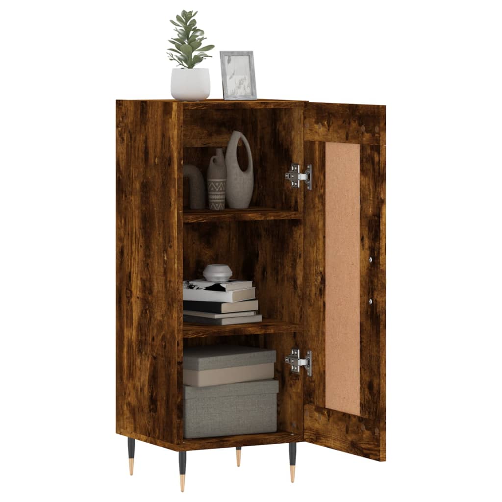 Buffet 34,5x34x90 cm en bois travaillé