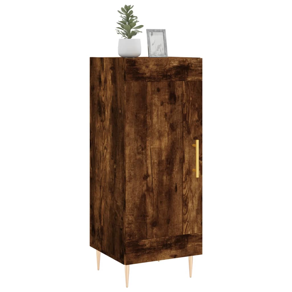 Buffet 34,5x34x90 cm en bois fini couleur chêne marron