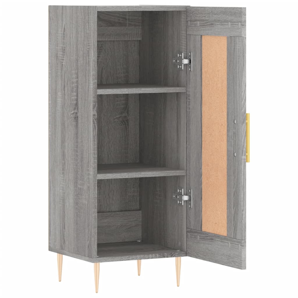 Dressoir 34,5x34x90 cm bewerkt hout bruin eikenkleur