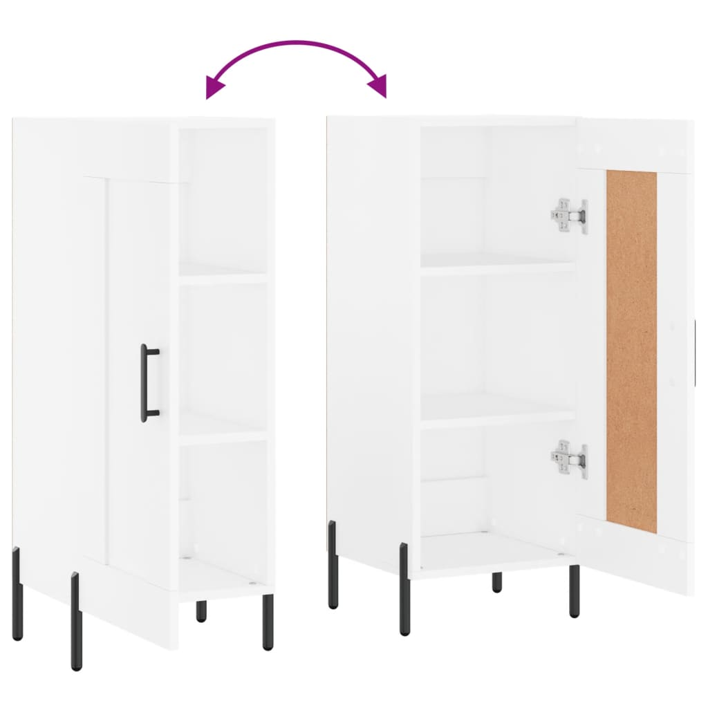 Buffet 34,5x34x90 cm en bois travaillé