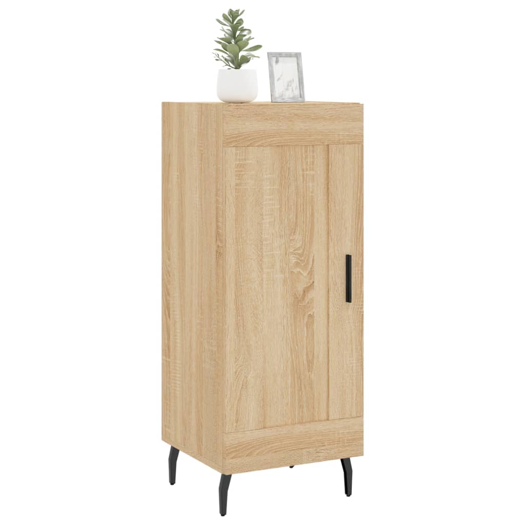 Dressoir 34,5x34x90 cm bewerkt hout bruin eikenkleur