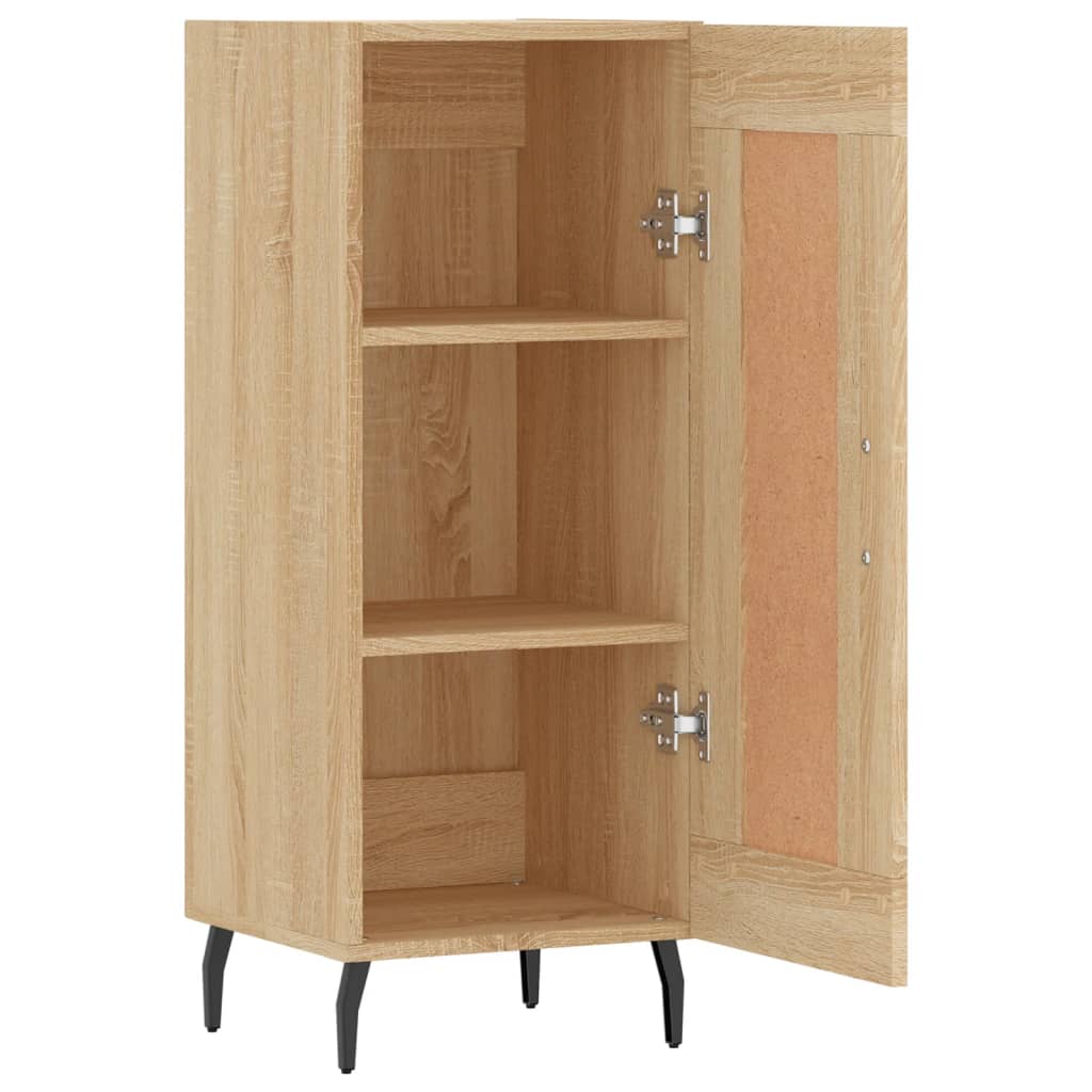 Dressoir 34,5x34x90 cm bewerkt hout bruin eikenkleur