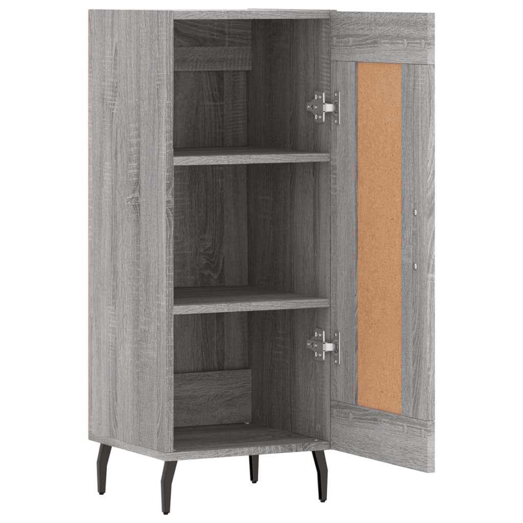 Dressoir 34,5x34x90 cm bewerkt hout bruin eikenkleur