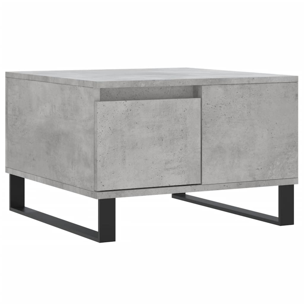 Table basse 55x55x36,5 cm en dérivé du bois, coloris chêne