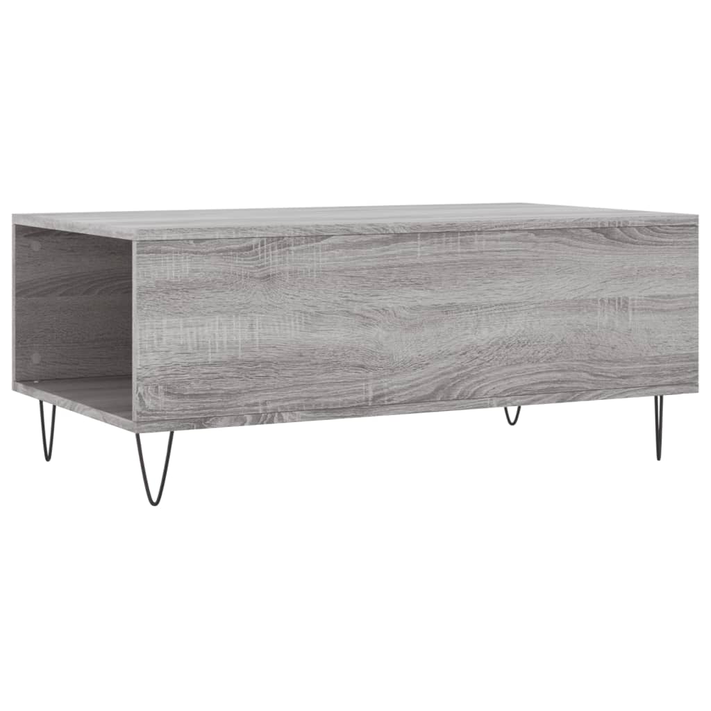 Table basse 90x50x36,5 cm en bois travaillé